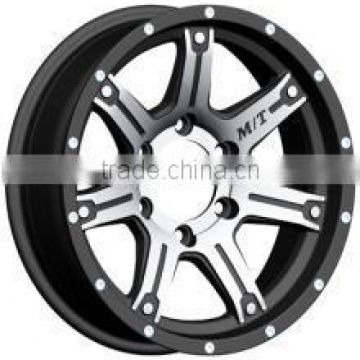 16x8.0 via alloy wheels 6x139.7 factory price rims wheels for 4x4 atvs mag wheels