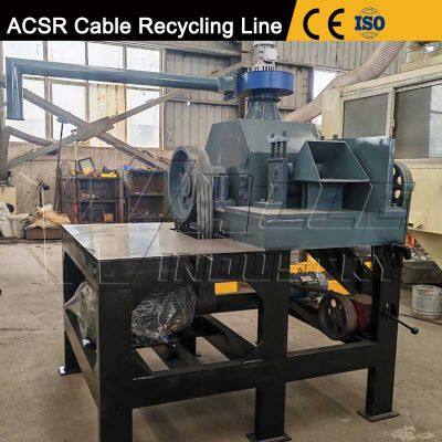ACSR Aluminum Wire Separating Machine ACSR Wire Crushing Machine