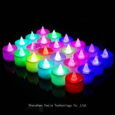12-Pack Battery-Operated Tealight Candles, Flameless LED Flickering for Birthday & Party Decor