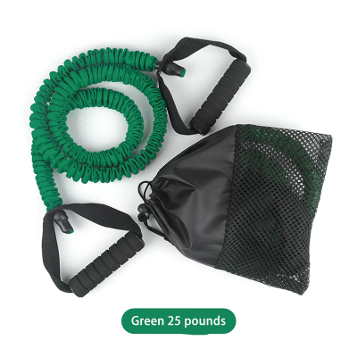 Natural Latex TPE Resistance Tube Set Nylon Covered Band for Workout and Fitness Training