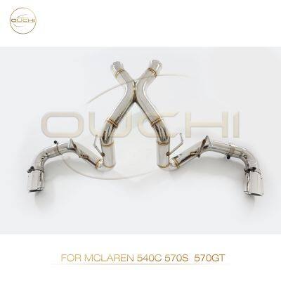 Система выхлопа Catback из стали SS304 для Mclaren 570S 540C 570GT/570S/600LT/ 720S. Муфлер с наконечниками. Высокопроизводительные детали выхлопной системы автомобилей