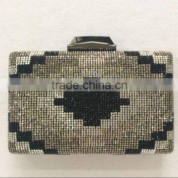 High fashion luxury hotfix crystal evening bag for party