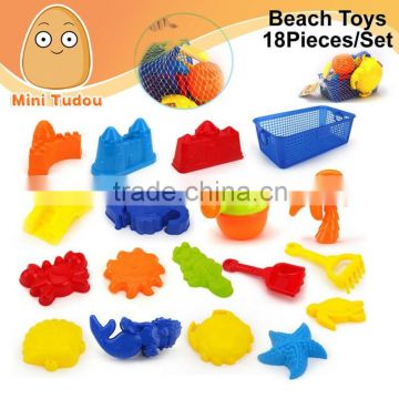 Summer Toy Kids Plastic Sand Shovels Mini Sand Beach Toys Play Set 18 PCS/Set