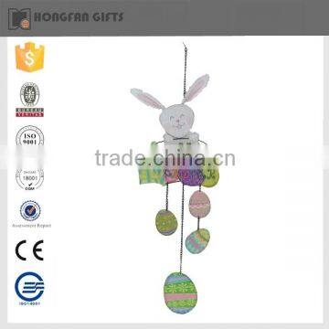 hot sell lovely metal easter bunny hanging ornament