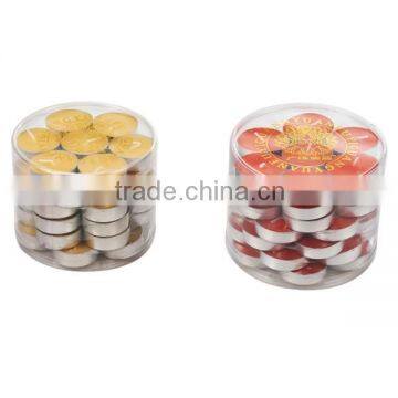 Tea Light Candles with Transparent Plastic Cup