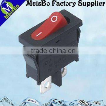 Mini VDE red black boat rocker switches for electric appliances