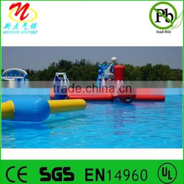 Inflatable balance beam for water sport games inflatable rope swing