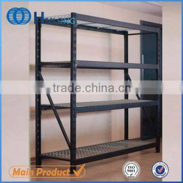 Heavy duty mobile warehouse slotted angle irion shelving