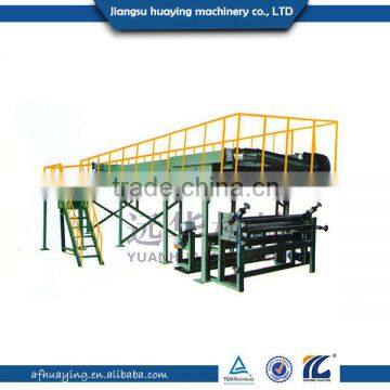 Overhead type adhesive tape laminating machine
