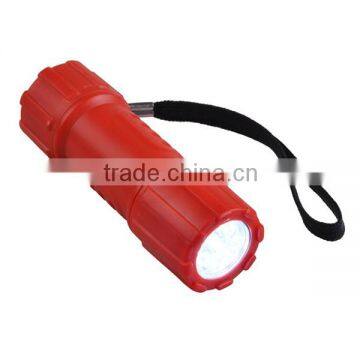 9LEDs Glow in the Dark Plastic LED Flashlight photo-3