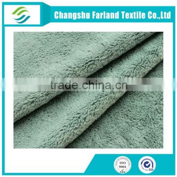 solid plush polyester fabric plush textile