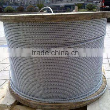 4X31SW+FC 8.3mm Galvanized Steel Wire Rope for Temporarily