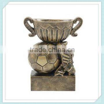 Resin soccer sport cup trophy