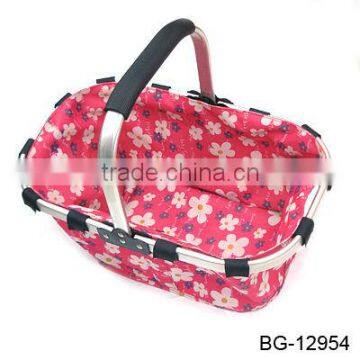 High quality polyester fabric picnic food baskets cooler bag