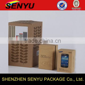 China Hot Sale Paper Packaging Design Mobile Phone Box for Samsung S4