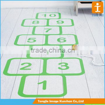 Full color printing floor sticker,die cut floor decal vinyl