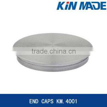 End caps for stainless steel handrail railing