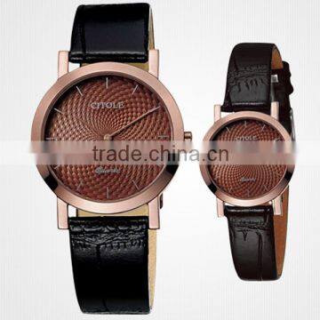 2015 cheap leather western style pair watches men and women