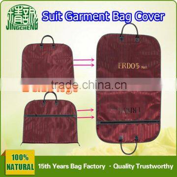 Foldable Suit Garment Bag Cover Print Logo Garment Bag Cover