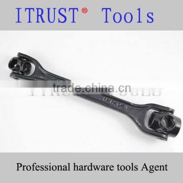 Black Plated 8 In 1 Socket Wrench Hand Tool WR7005B