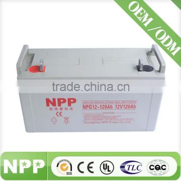 12v120ah hot sale China factory NPP SMF battery for telecom