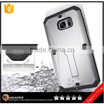 Shockproof case For samsung S7 Edge PC+TPU Kickstand Mobile back cover case bulk buy from china