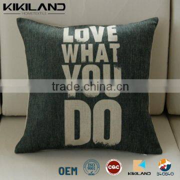 new fashion fake linen custom prinitng vintage cushion covers