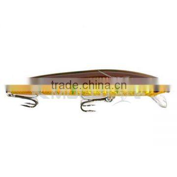 CHMN18 minnow fishing lure treble hook and laser body hard bait