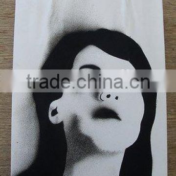 new style white kraft paper shopping bag manufacture