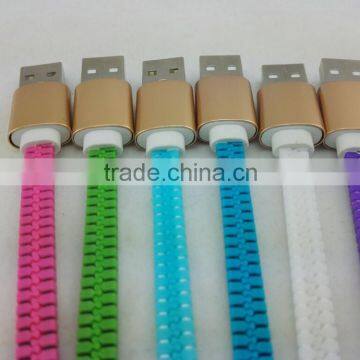 Zipper Usb Data Cable Colorful Usb Cable With Cable Bag for Factory Wholesale photo-2