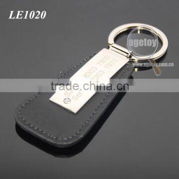 Australia Sydney Automobile Sales Servicshop 4S Custom Logo Metal Black Leather Keychain Laser Engraved