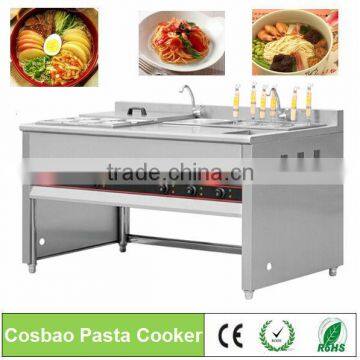 high quality restaurant electric pasta cooker With Bain Marie&Sink /noodle cooking equipment