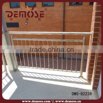 top quality curved stainless steel railing handrail with glass