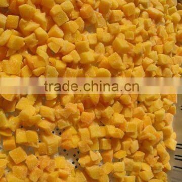 frozen product yellow peach dices 15*15mm