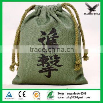 China Shanghai Wholesale Custom Printed Cotton Pouch