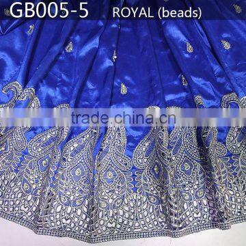 GB005-5 2015 raw silk george fabric/african lace george/raw silk george wrappers