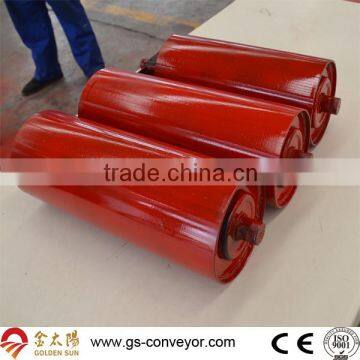 Coal mine rubber conveyor belt idler roller with low price