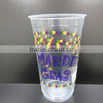 Takeaway Transparent 500ml Plastic Beverage Cup