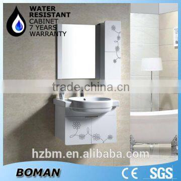 2015 modern desigh aluminium waterproof pvc bathroom cabinet