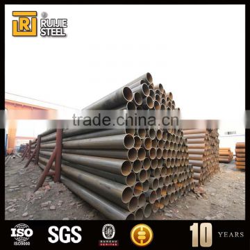 tianjin factory erw black steel pipe/tubes, mild steel pipe