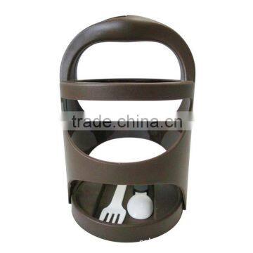 Portable and Colorful Three Layer Lunch Box Set With Compartments for Children photo-5