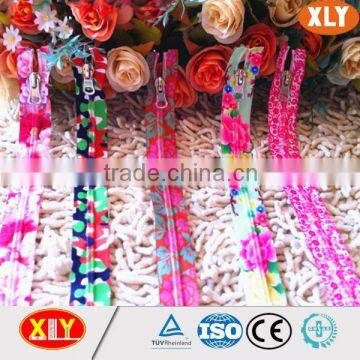 fashion colorful printed nylon zipper , tent zipper