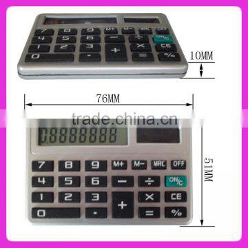 Notebook promotional pocket calculator,Solar powered thin pocket calculator