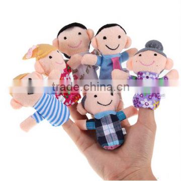 Promotional Cheap Family Finger Puppets Mini Plush Toys Set