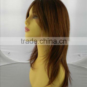 Synthetic mono parting wig in stock