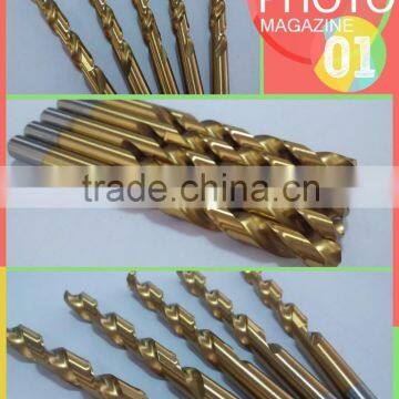 OEM 10mm straight shank DIN 338 fully ground hss twist drill bits for metal drilling