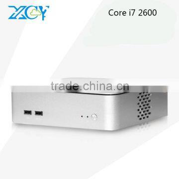 Wholesale X25-I7 2600s 8G RAM 1TB HDD Mini Pc Computer Personal Computer Atom Mini Pc With black Metal Case