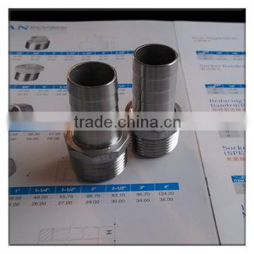 Stainless Steel 316 Hose Fitting, Insert, NPT Male x Hose ID Barbed