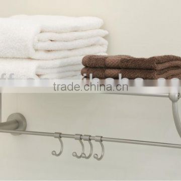 wall mounted bathroom metal towel rack with hooks hotel towel racks