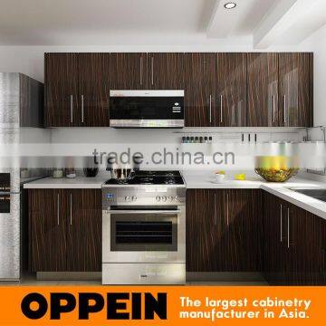 New Design Classic Customized Wood Veneer Kitchen Cabinet With HPL Finished photo-3